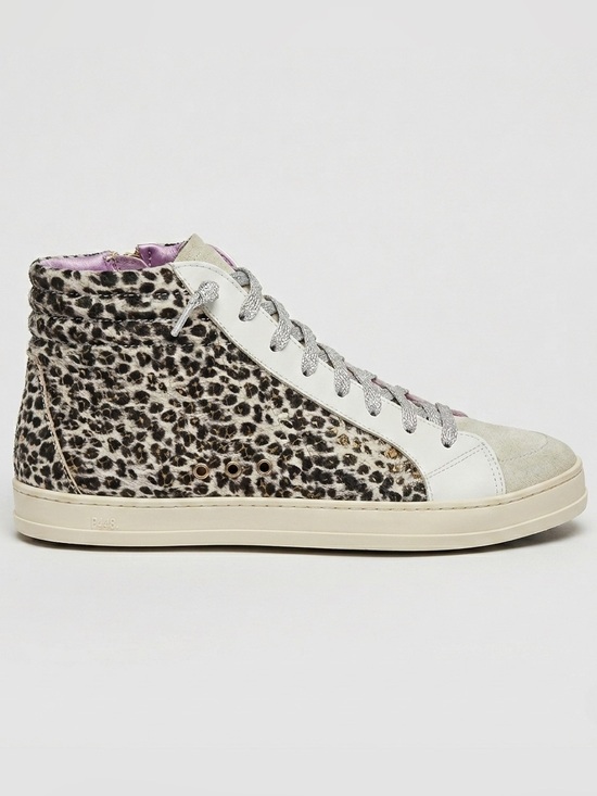 P448 Shoes - P448 Skate Lace High Top Sneakers Size 41 10-10.5 Animal print Metallic